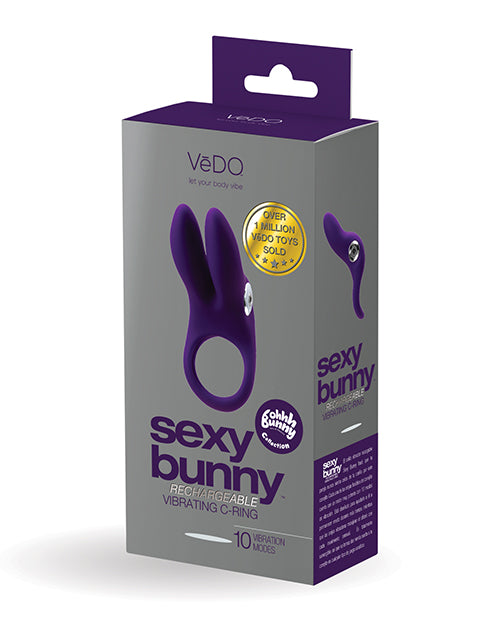 VeDO Sexy Bunny Rechargeable Silicone Couples Cock Ring VeDO Sexy Bunny Rechargeable Silicone Couples Cock Ring