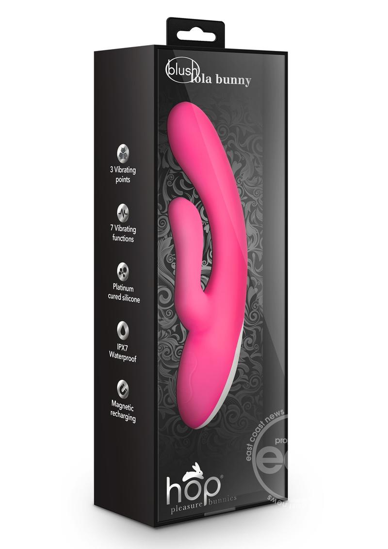 Hop Lola Bunny Rechargeable Silicone Rabbit Vibrator - Hot Pink Hop Lola Bunny Rechargeable Silicone Rabbit Vibrator - Hot Pink