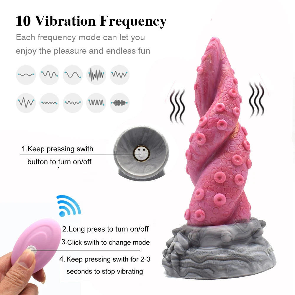 Vibrating Silicone Gory Tentacle Dildo Vibrating Silicone Gory Tentacle Dildo
