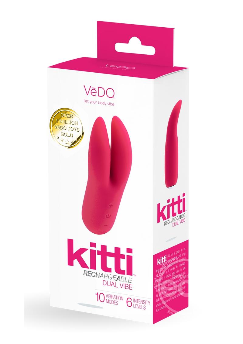 VeDo Kitti Silicone Rechargeable Dual Vibrator VeDo Kitti Silicone Rechargeable Dual Vibrator